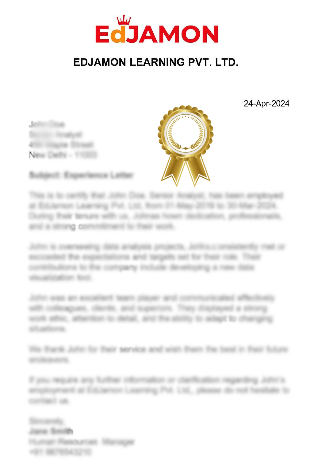 Gold Award